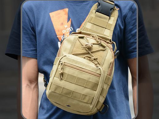 Сумка тактическая через плечо Smartex 3P Tactical 10 ST-050 khaki ST164 фото