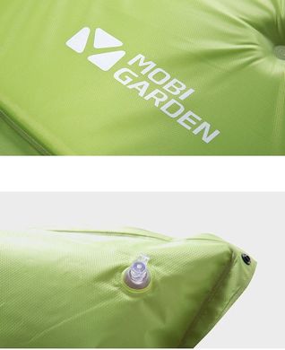 Килимок самонадувний подвійний Mobi Garden Aquarius 30 мм NX19663002 green