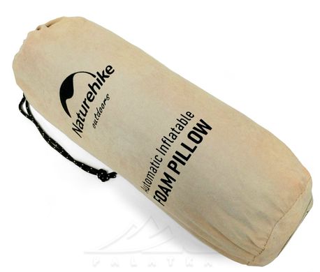 Подушка самонадувная Naturehike Sponge automatic Inflatable Pillow NH17A001-L Yellow