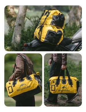 Сумка дорожня водонепроникна Naturehike 60 л CNK2450XB015 yellow 6975641883739 фото