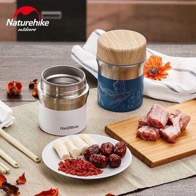 Чашка-термос Naturehike 304 steel 400 мл NH18M010-G blue 6927595732670 фото