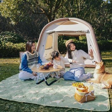 Коврик для пикника Naturehike CNK2350WS010 210*240 см, голубой с принтом 6976507661645 фото