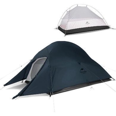 Палатка Naturehike Cloud UP I (1-местная) 20D nylon + footprint NH18T010-T темно-синий 6927595783276 фото