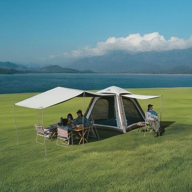 Палатка четырехместная автоматическая надувная с тентом Naturehike Ango CNK2550WS017 brown 6977465869852 фото