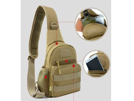 Сумка тактическая через плечо Smartex 3P Tactical 3 ST-055 army green ST167 фото