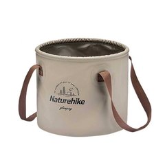 Відро складане Naturehike Round bucket PVC 10 л NH20SJ040 light coffee