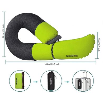 Набор для сна U-shaped inflatable pillow 20ZT NH20ZT004 green