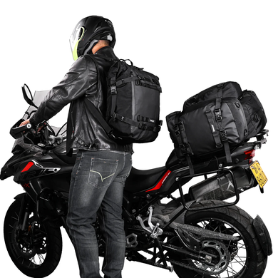 Сумка-рюкзак на багажник Rhinowalk Motorcycle 20 л MT21620 black RW136 фото