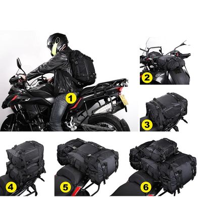 Сумка-рюкзак на багажник Rhinowalk Motorcycle 20 л MT21620 black