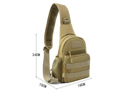 Сумка тактична через плече Smartex 3P Tactical 3 ST-055 khaki ST168 фото