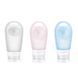 Дорожный набор силиконовых бутылок 3шт 60 ml NH20LY012 pink/white/blue 6927595744857 &ndash; фото 1