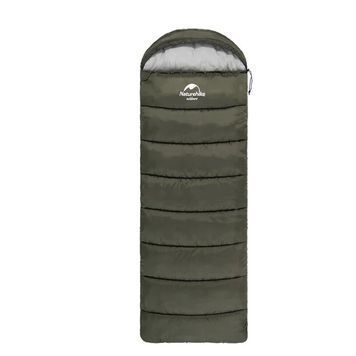 Спальний мішок з капюшоном Naturehike U350S 220*75 лівий NH20MSD07 army green 6927595764329-L фото