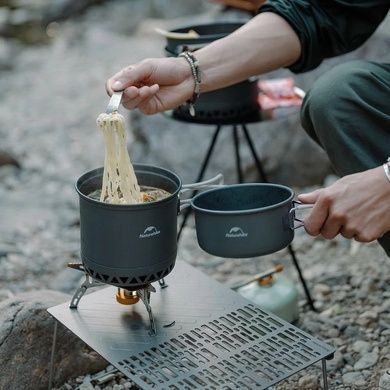 Набор посуды Naturehike (котелок, миска) 1.8 л CNK2300CJ0002 серый 6976023929571 фото
