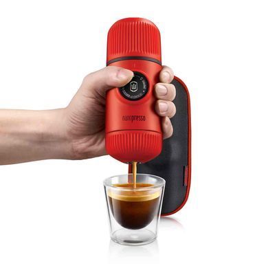 Портативная кофеварка с чехлом Wacaco Nanopresso red WNANORED фото