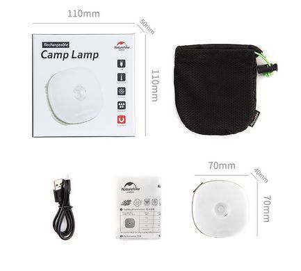 Фонарь кемпинговый Naturehike D300 USB NH16D300-C yellow 6927595774113 фото