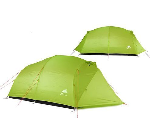 Палатка 3F UL GEAR Qingkong III (3-х местная) 210T polyester 3210TG3S green 6970919900590 фото