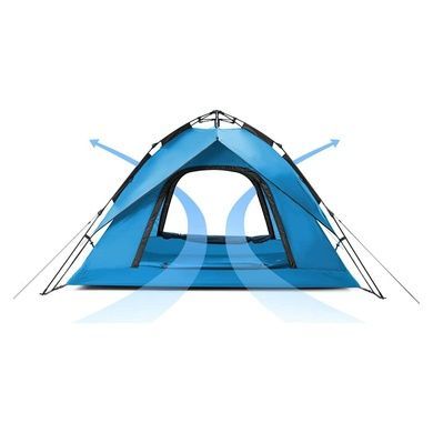 Намет Naturehike Automatic III (3-х місний) 210T polyester NH21ZP008 blue 6927595777459 фото