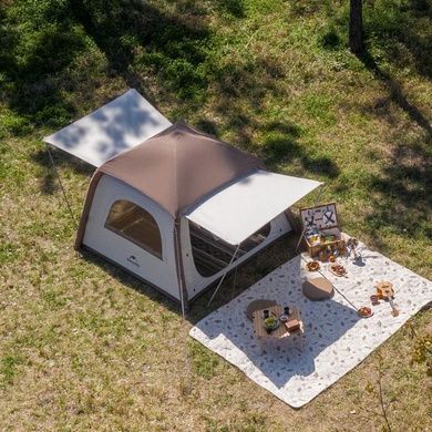 Палатка надувная Naturehike III (3-х местная) 150D polyester CNH23ZP12002 бежевая 6976023923401 фото