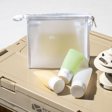 Дорожный набор бутылок силиконовых Mobi Garden 89мл*2+60мл*1 NX21671054 white/yellow/green 6926767320790 фото