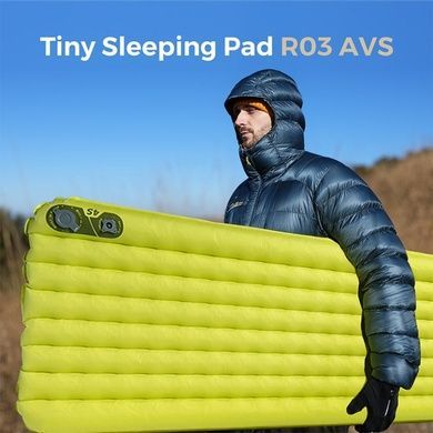 Килимок самонадувний Flextail Tiny Slleeping Pad R03 AVS green 6975755966632 фото