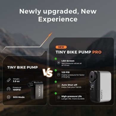 Велосипедний міні насос електричний Flextail Tiny Bike Pump Pro, 120 PSI 6975755967455 фото