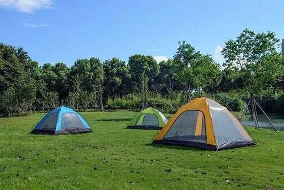 Палатка Naturehike P-Series III (3-х местная) 210T 65D polyester Graphic NH18Z033-P желтый 6927595783658 фото