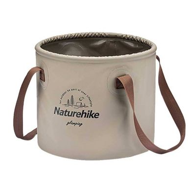 Відро складане Naturehike Round bucket PVC 20 л NH20SJ040 light coffee