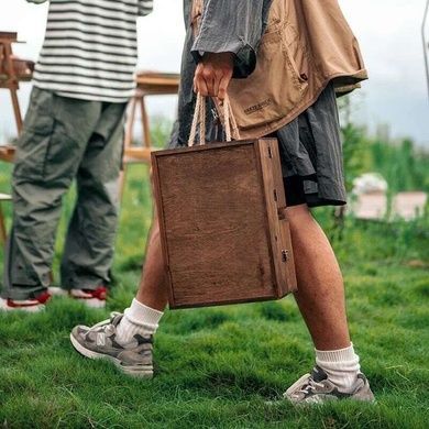Етажерка з полицями туристична Naturehike Wood CNH22JU018 коричневий 6927595753156 фото