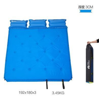 Килимок самонадувний тримісний Mobi Garden Aquarius 30 мм NX20663006 blue 6928405316530 фото