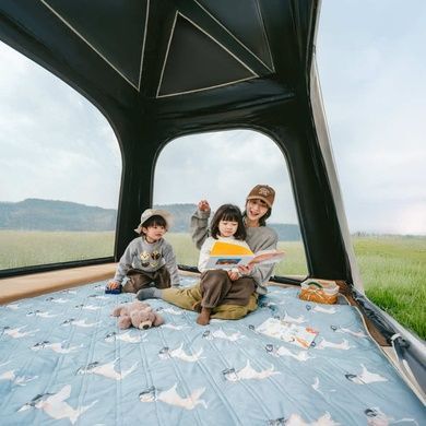 Намет чотиримісний автоматичний надувний із тентом Naturehike Ango CNK2550WS017 grey 6977465869883 фото