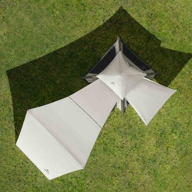 Намет чотиримісний автоматичний надувний із тентом Naturehike Ango CNK2550WS017 grey 6977465869883 фото