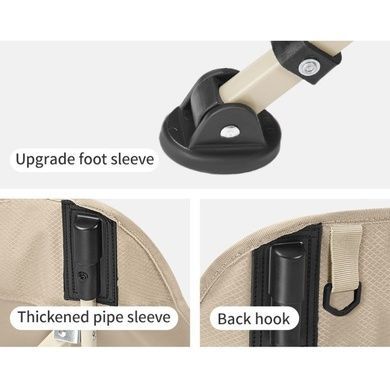 Стілець складаний Naturehike Stellaluna T04 CNK2550JJ022, вуглецева сталь, хакі 6977465866004 фото