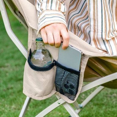 Стілець складаний Naturehike Stellaluna T04 CNK2550JJ022, вуглецева сталь, хакі 6977465866004 фото