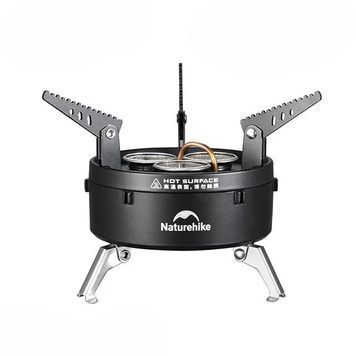 Горелка газовая трехконфорочная Naturehike CNK2450CF019 black 6975641889045 фото