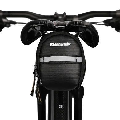Велосумка підсідельна Rhinowalk 1.0л T603 black RW195 фото