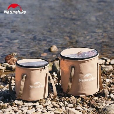 Складное ведро для воды из ЭВА 20 л NH19SJ007 beige 6976507661416 фото