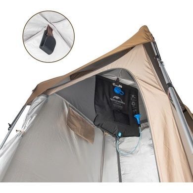Намет санітарний Shower Tent 210T polyester NH21ZP005 коричневий 6927595779088 фото