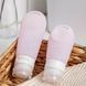 Дорожный набор силиконовых бутылок Naturehike 3шт 89 ml NH20LY012 pink/white/blue 6927595744840 &ndash; фото 3