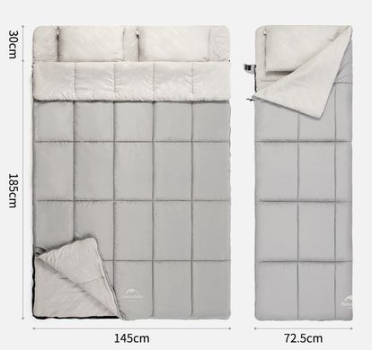 Спальный мешок Naturehike Double Sleeping Bag 2022 NH21MSD05 grayish brown 6927595782514 фото