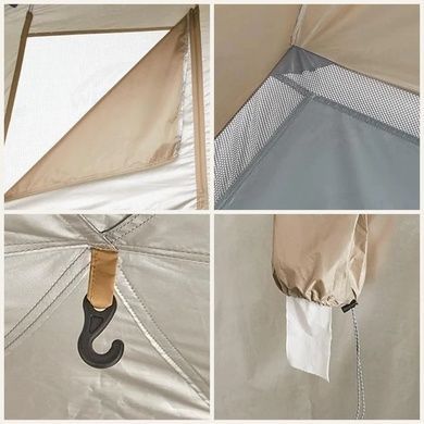 Палатка для душа и туалета Shower Tent 210T polyester NH22ZP006 коричневая 6927595703984 фото