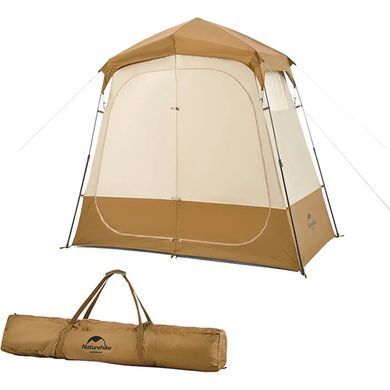 Палатка для душа и туалета Shower Tent 210T polyester NH22ZP006 коричневая 6927595703984 фото