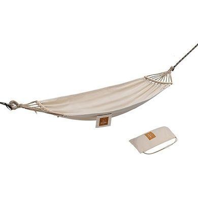 Гамак одноместный без опрокидывания Naturehike CNK2450WS018 хлопок beige 6975641883128 фото