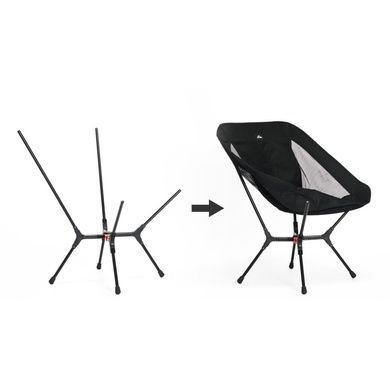 Стул складной ультралегкий Naturehike CNK2550JJ013 Yamami YL01, размер М, алюминий, серый 6927595774816 фото