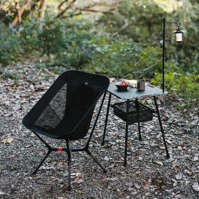 Стул складной ультралегкий Naturehike CNK2550JJ013 Yamami YL01, размер М, алюминий, серый 6927595774816 фото