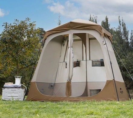 Палатка для душа и туалета Shower Tent 210T polyester NH22ZP006 коричневая 6927595703984 фото