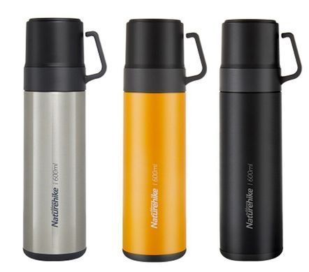 Термос Naturehike 304 steel 600 мл NH17S020-B black 6927595724132 фото