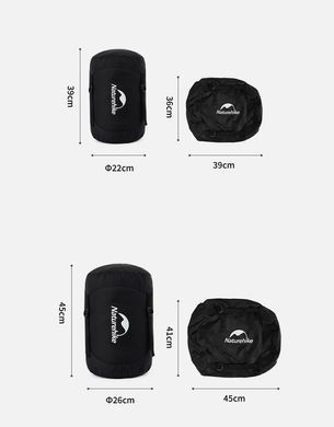 Мішок компресійний Naturehike light 2022 XS CNH22SD002 black 6927595761991 фото