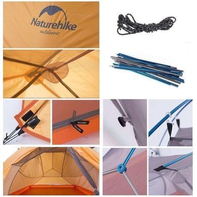 Палатка Naturehike Cloud UP I (1-местная) 210T polyester + footprint NH15T001-T orange 6927595787366 фото Палатка Naturehike Cloud UP I (1-местная) 210T polyester + footprint NH15T001-T orange 6927595787366 фото
