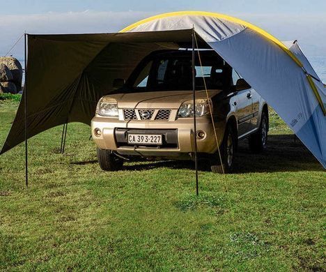 Тент кемпінговий Naturehike Cloud dome shelter 5.5х4.0 м NH19TM006 grey 6927595742655 фото