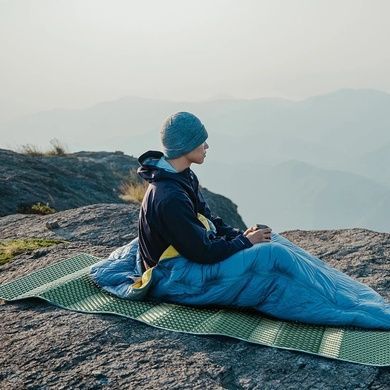 Килимок складаний IXPE Naturehike CNK2450WS044, алюмінієва плівка, 195x60х1,8 см, оливковий зелений 6927595788356 фото